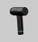 Black Hyperice hypervolt 3 device on a transparent background