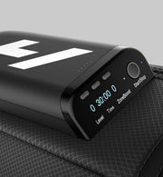 close up shot of normatec elite control unit